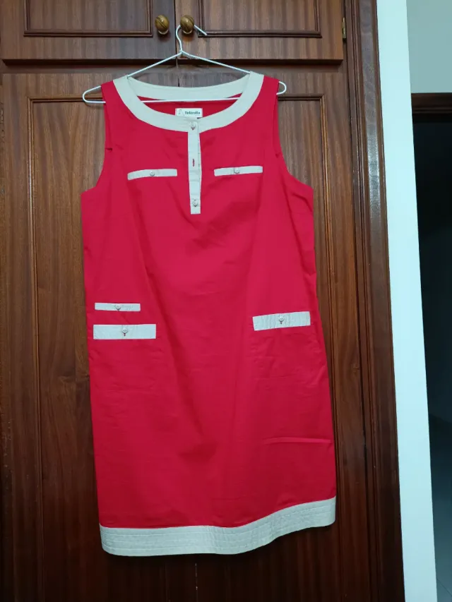 Vestido sin mangas de Tintoretto. 100% algodón