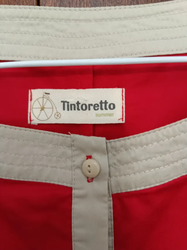 Vestido sin mangas de Tintoretto. 100% algodón