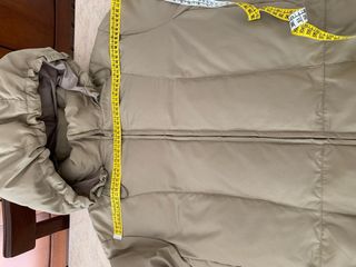 Giubbino piumino beige con cappuccio donna Sisley