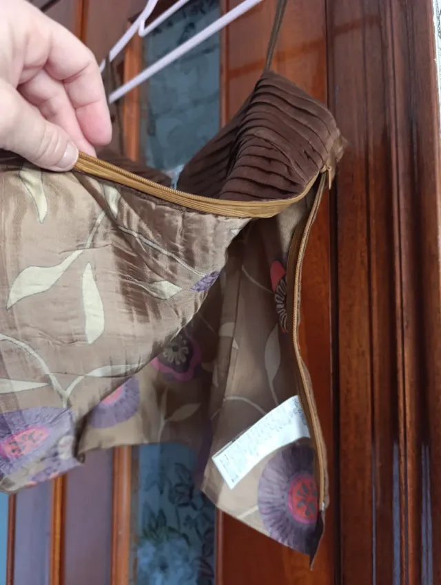 Top tirantes marrón Talla L