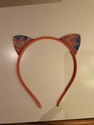 Diadema gato brillantes disfraz