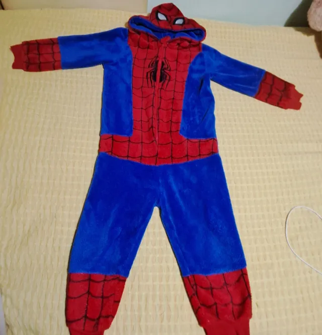 Pijama Polar Spiderman Talla 6-8 Años