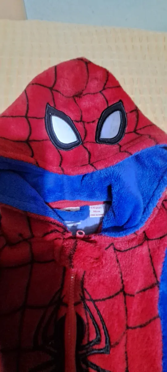 Pijama Polar Spiderman Talla 6-8 Años