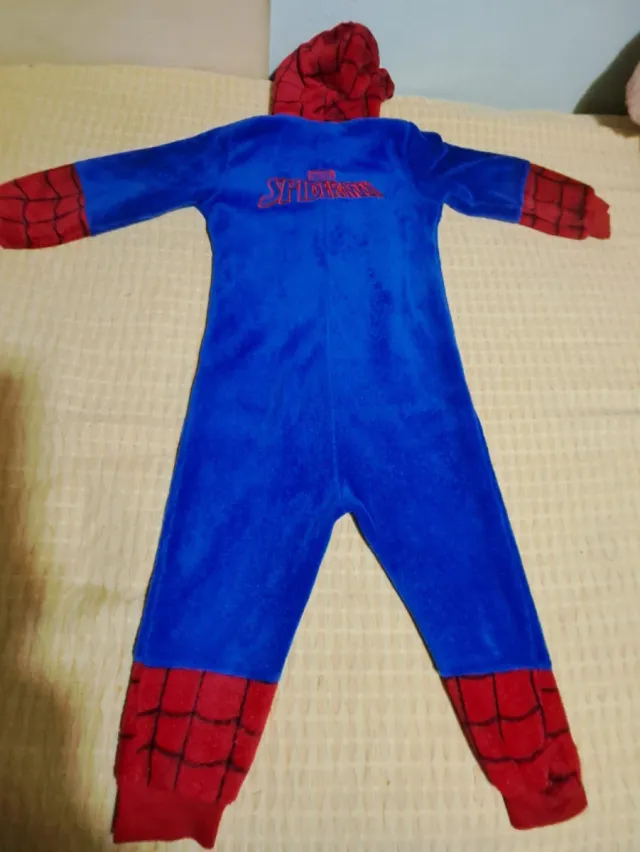 Pijama Polar Spiderman Talla 6-8 Años