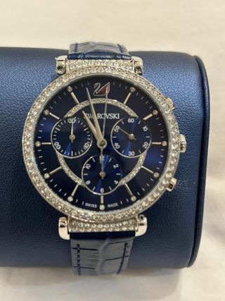 Reloj Swarovski Azul y Plateado