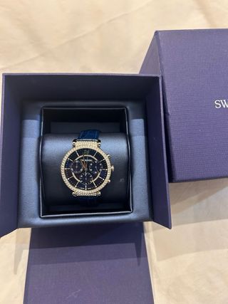 Reloj Swarovski Azul y Plateado