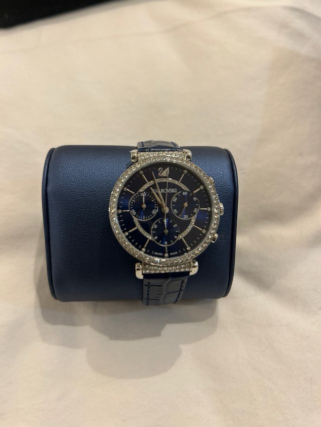 Reloj Swarovski Azul y Plateado