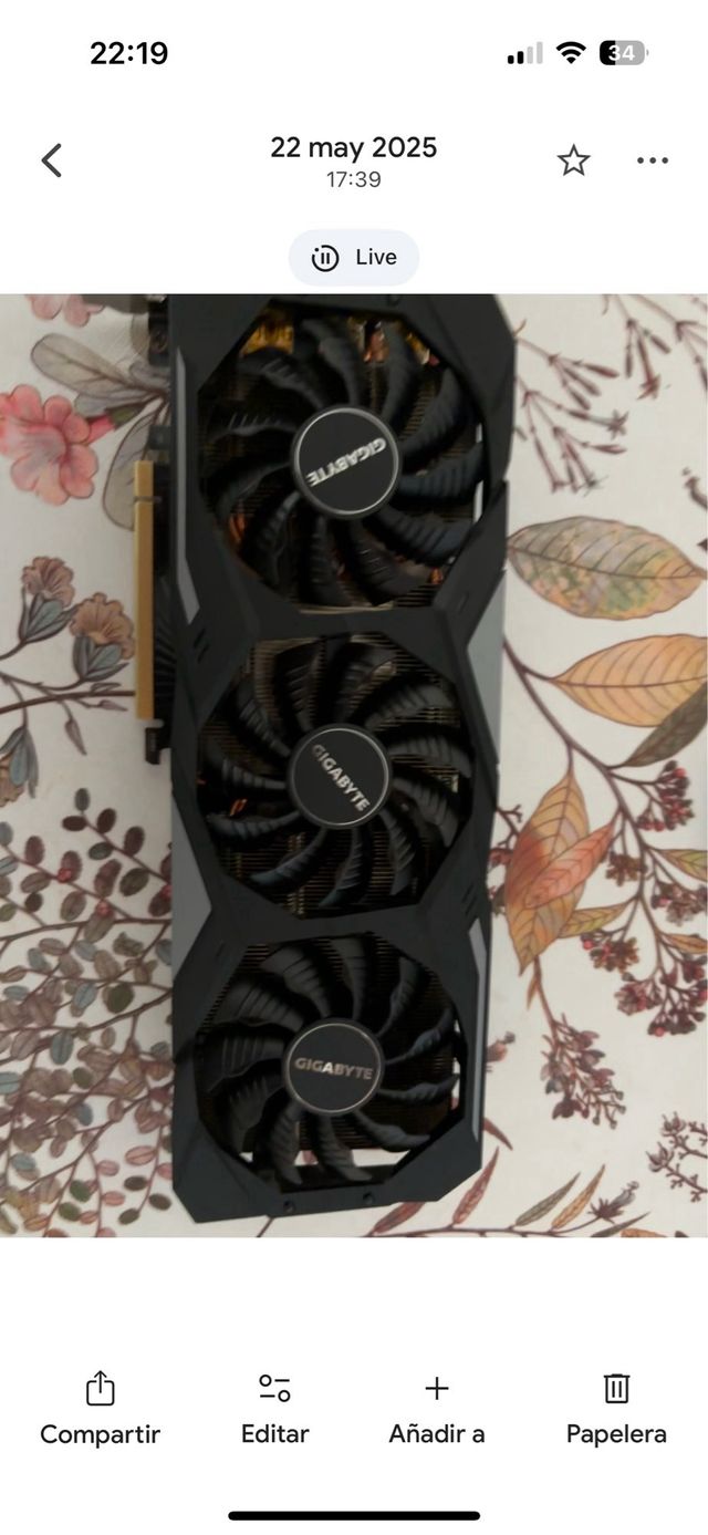 Tarjeta Gráfica Gigabyte RTX 2070 Super 8GB 