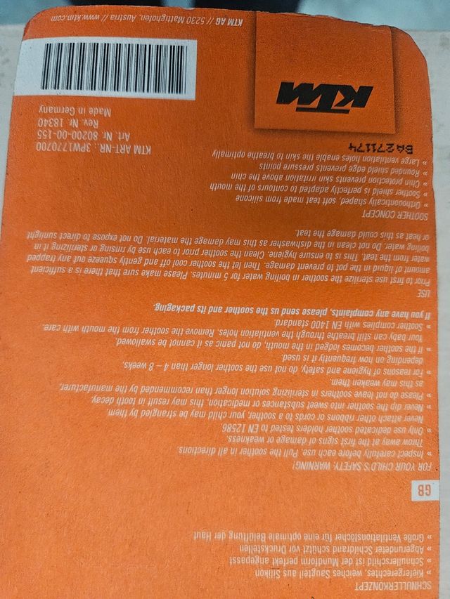 Chupetes KTM Powerwear Originales