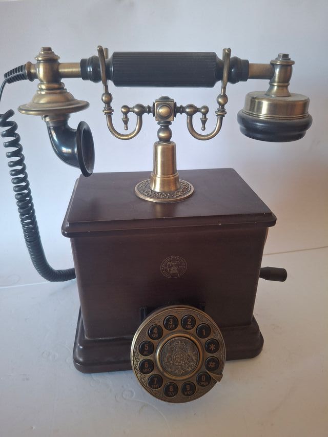 Teléfono vintage estilo antiguo Réplica de 1900
