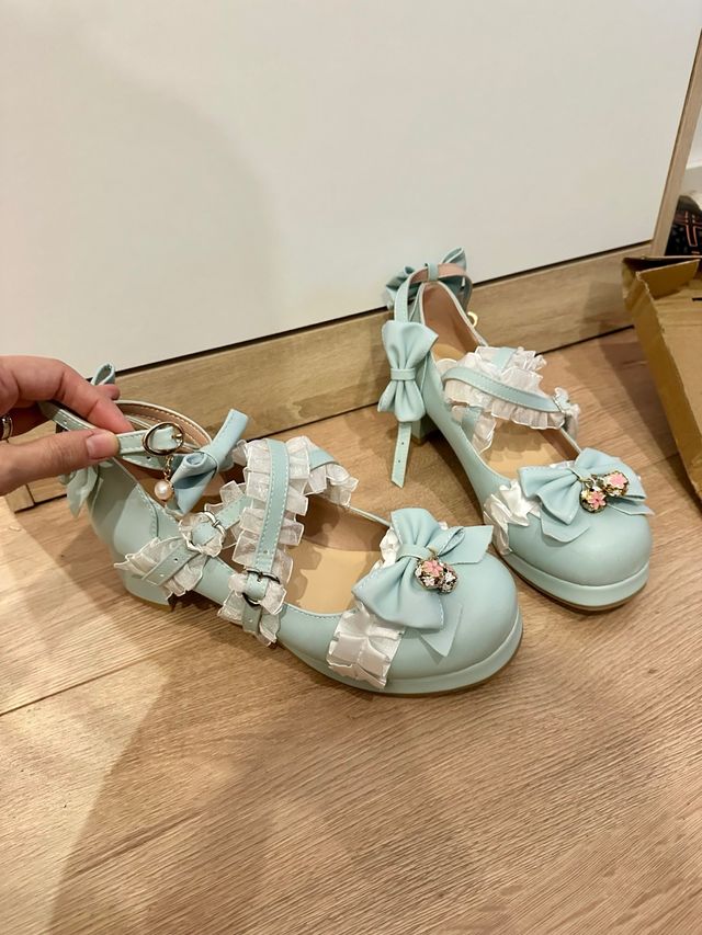 Zapatos de tacón estilo Lolita talla 39