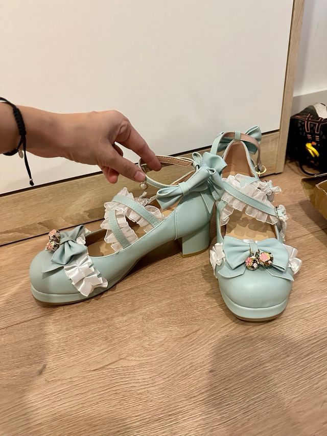 Zapatos de tacón estilo Lolita talla 39