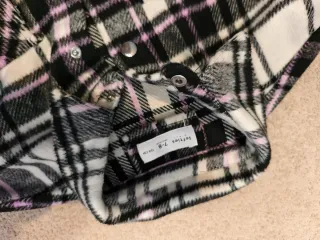 Camisa cuadros invierno niña 7-8 años