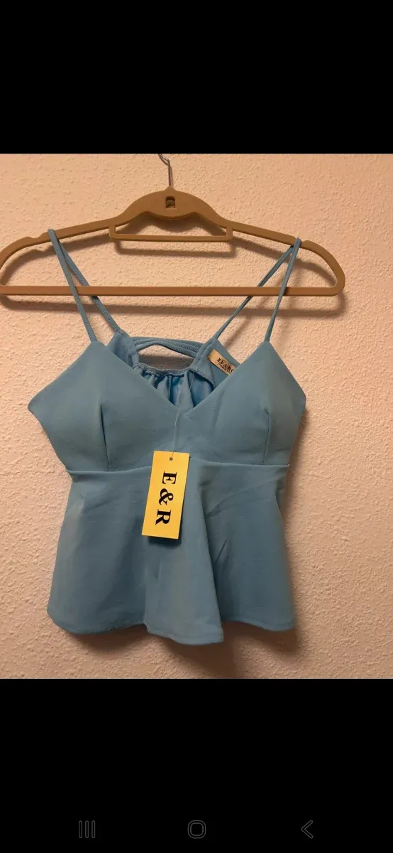 Top azul L/XL