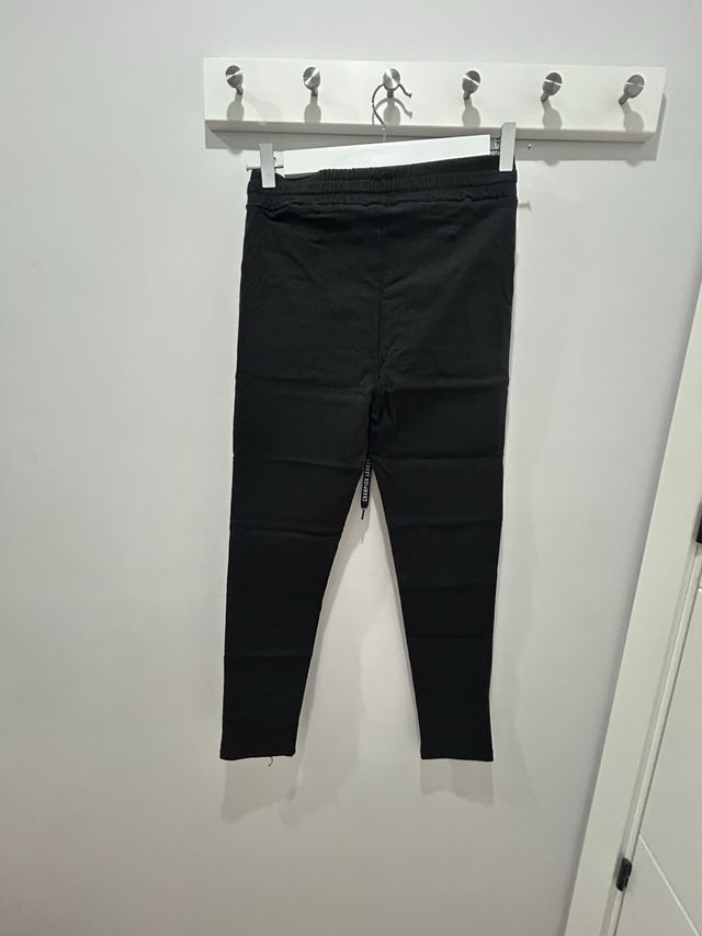 Pantalón de algodón negro