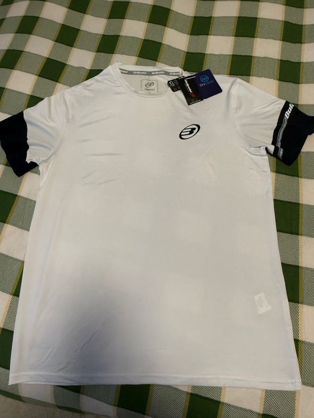 Camiseta pádel hombre Bullpadel blanca A ESTRENAR