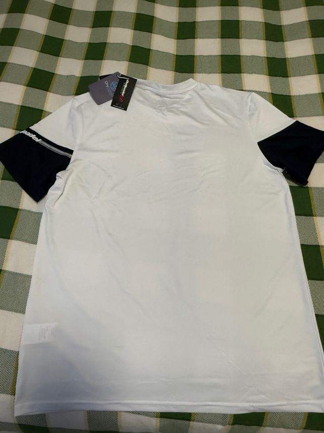 Camiseta pádel hombre Bullpadel blanca A ESTRENAR