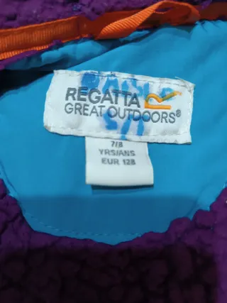Chaqueta niña Regatta azul 7/8 128 cm