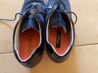 Zapatos de cuña azul marino