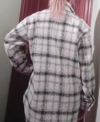 Chaqueta H&M cuadros oversize
