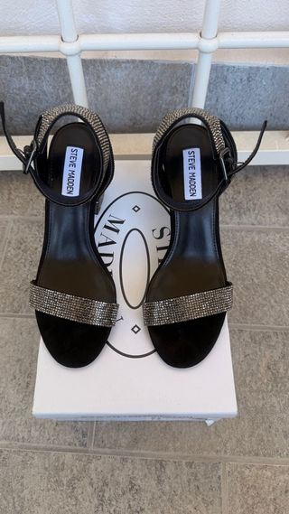 Sandali Steve Madden tacco 8 cm con strass