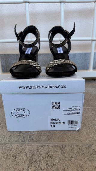 Sandali Steve Madden tacco 8 cm con strass