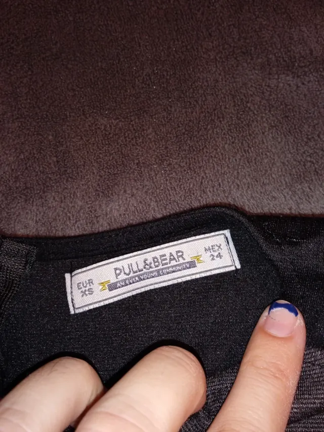 Vestido gris y negro mujer