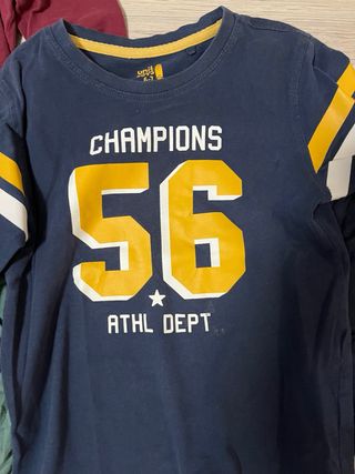 Lote 3 camisetas niño manga larga