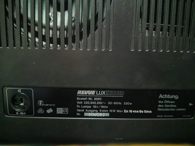 Reproductor Super 8 Revue Lux 2 Sound