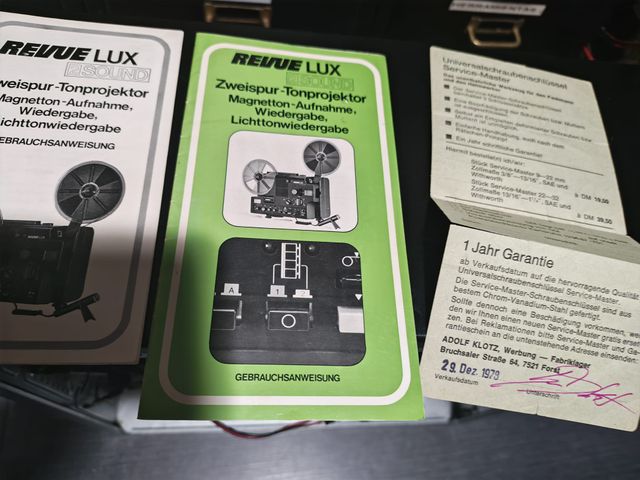 Reproductor Super 8 Revue Lux 2 Sound
