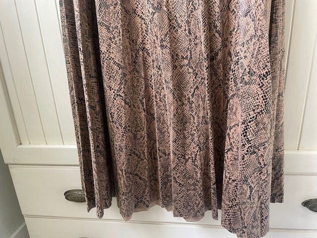 Falda larga estampado serpiente