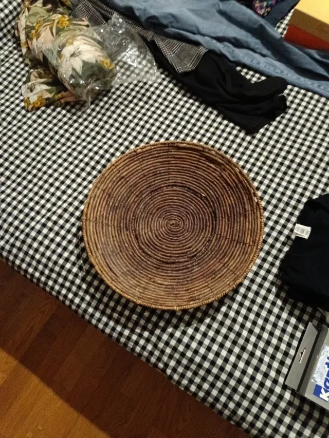 Bandeja decorativa ratan