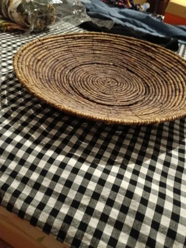 Bandeja decorativa ratan