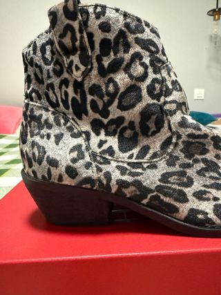 Botines leopardo tacón bajo