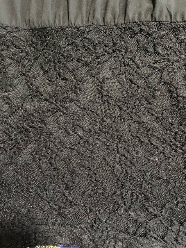 Vestido Negro Fiesta Suite Blanco Talla L