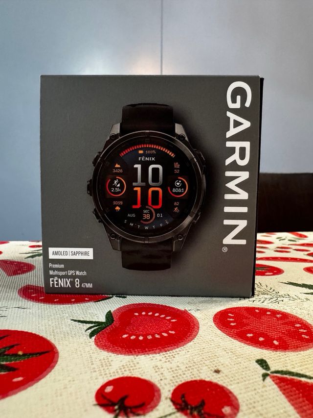 Garmin Fenix 8 Zafiro AMOLED 47mm Negro/Plata