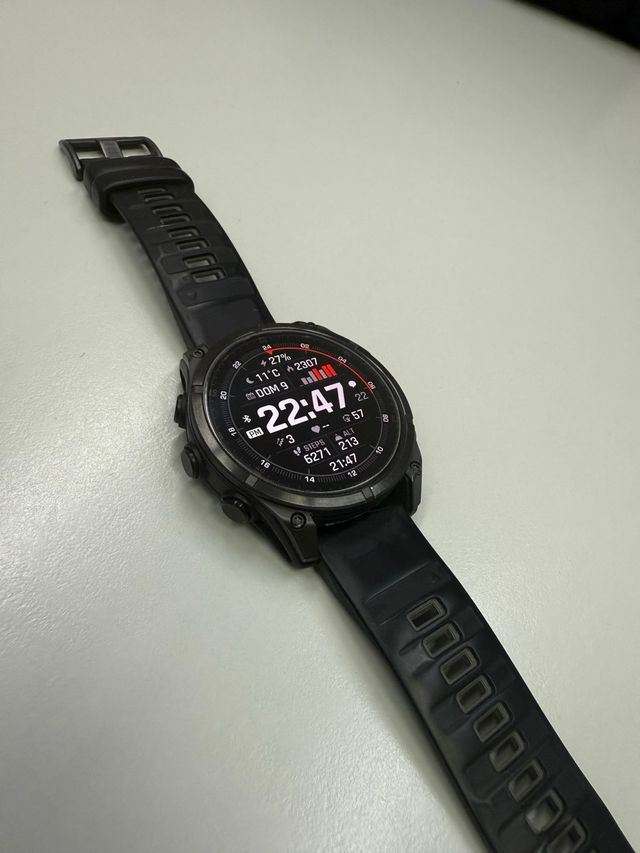 Garmin Fenix 8 Zafiro AMOLED 47mm Negro/Plata