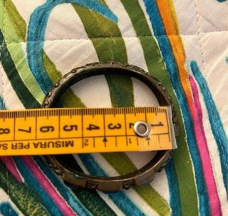 Bracciale rigido blu e bronzo