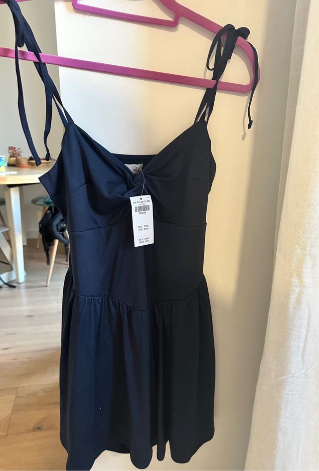 Vestido azul Hollister Talla M