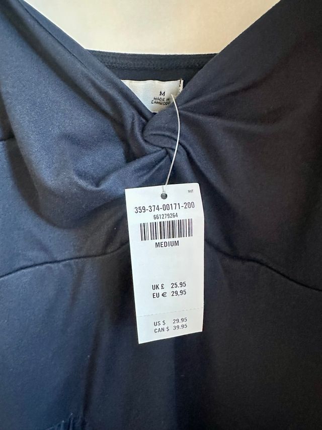 Vestido azul Hollister Talla M