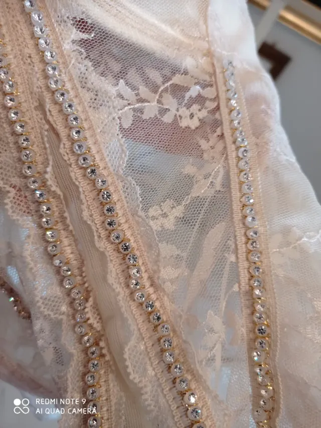 Corsetto Seta e Pizzo da sposa Lormar