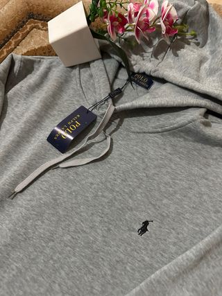Felpa Polo Ralph Lauren Grigia Nuova Taglia L