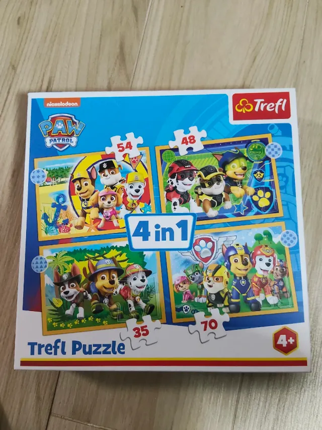 Peluche Paw Patrol y Puzzle 4 en 1