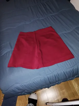 Falda pantalón mujer roja