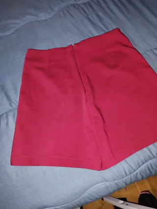 Falda pantalón mujer roja