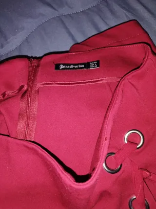 Falda pantalón mujer roja