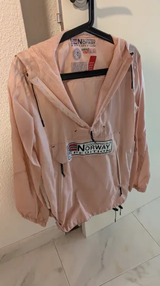 Chaqueta Geographical Norway impermeable rosa