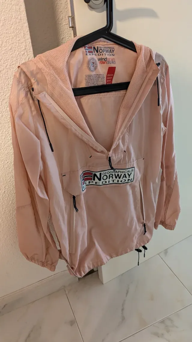 Chaqueta Geographical Norway impermeable rosa