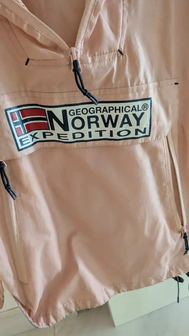 Chaqueta Geographical Norway impermeable rosa
