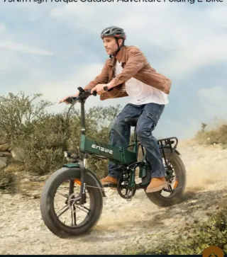 Bicicleta Eléctrica Plegable Verde la tope de gama